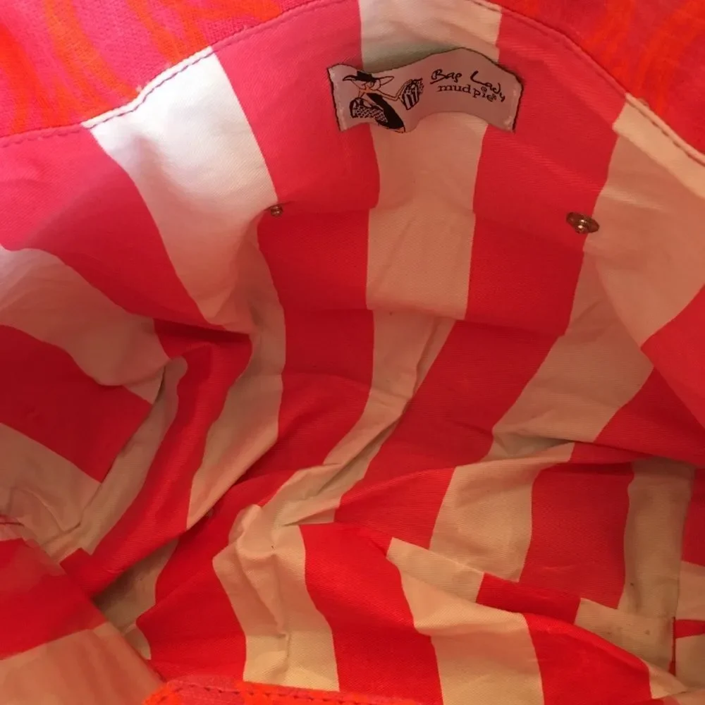 Mud Pie orange pink